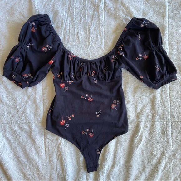 NWOT Free People Play Date Floral Bodysuit - Picture 5 of 11